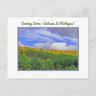 COMING SOON:  AUTUMN IN MICHIGAN POSTCARD