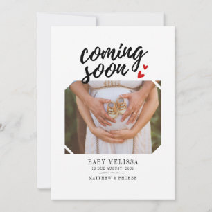 Coming Soon Baby Girl Pregnancy Announcement