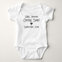 Coming Soon! Baby Pregnancy Announcement Heart