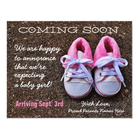 Coming Soon Baby Shoes Pregnancy Announcement