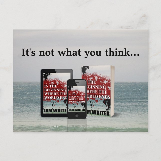 Coming Soon! Book Announcement Custom Photo Text (Front)