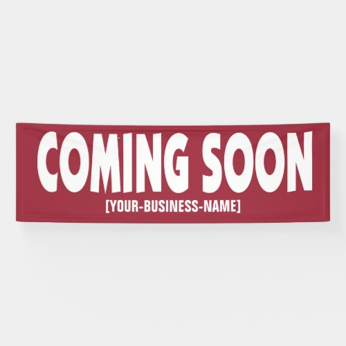 Coming Soon Business Opening Sign Banner