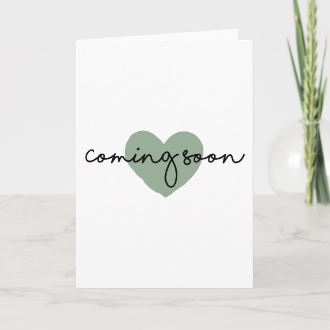 Coming Soon Card (Front)