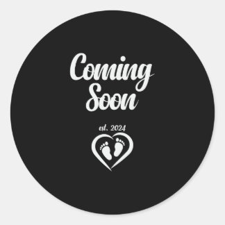 Coming Soon est 2024 Classic Round Sticker