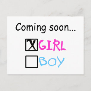 Coming Soon, Girl Postcard