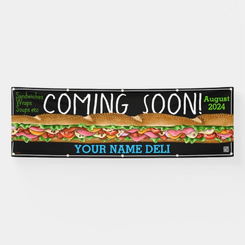 Coming Soon Grand Opening Sandwich Shop Deli Banner