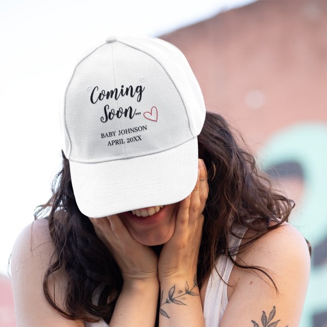 Coming Soon New Baby Announcement Baby Bodysuit Hat (Creator Uploaded)