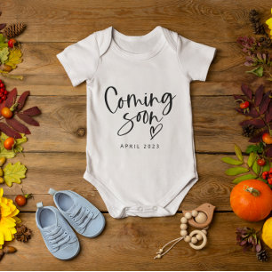 Coming Soon New Baby Announcement Unisex Baby Bodysuit