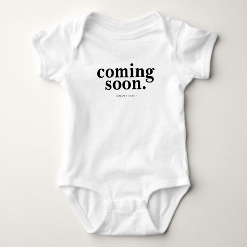 Coming Soon Personalized Pregnancy Announcement Ba Baby Bodysuit