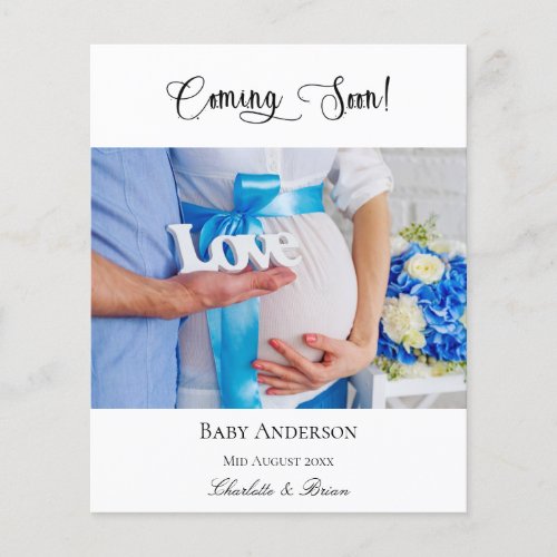 Coming soon photo baby pregnancy announcement