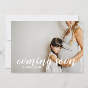 Coming Soon Photo Pregnancy Announcement