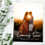 Coming Soon Photo Pregnancy Announcement Postcard at Zazzle