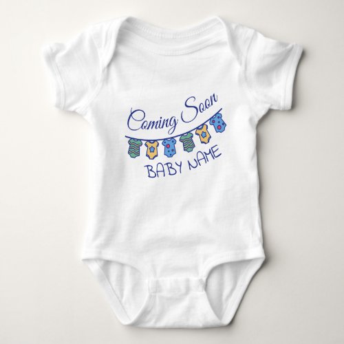 Coming Soon Pregnancy Announcement Baby Baby Bodysuit