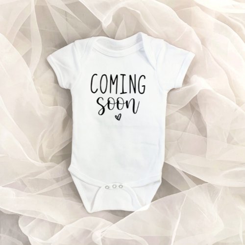 Coming Soon Pregnancy Announcement Baby Bodysuit