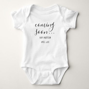 Coming Soon | Pregnancy Announcement baby jumpsuit Baby Bodysuit