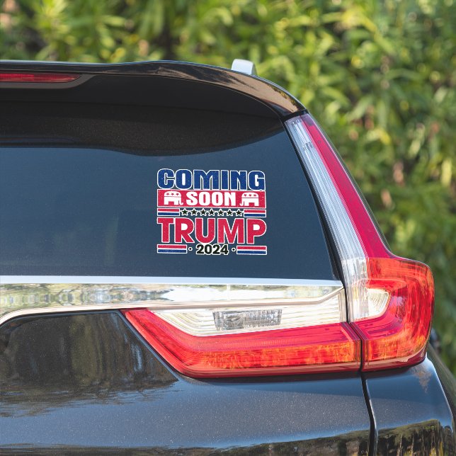 Coming Soon Trump 2024 Sticker (Car Side)