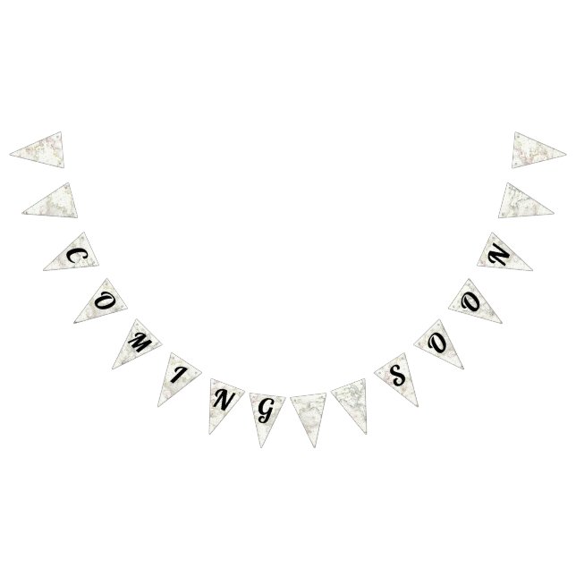 Coming Soon Vintage Map Welcome Travel Baby Shower Bunting Flags (All)