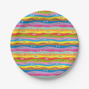Coming Together Eyes Pattern Paper Plates