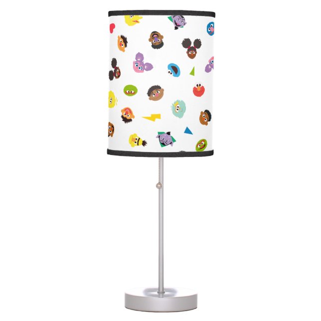Coming Together Faces Pattern Table Lamp (Front)