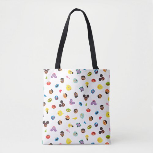 Coming Together Faces Pattern Tote Bag
