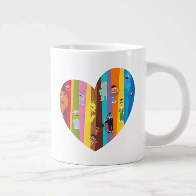 Coming Together Heart Giant Coffee Mug (Right)