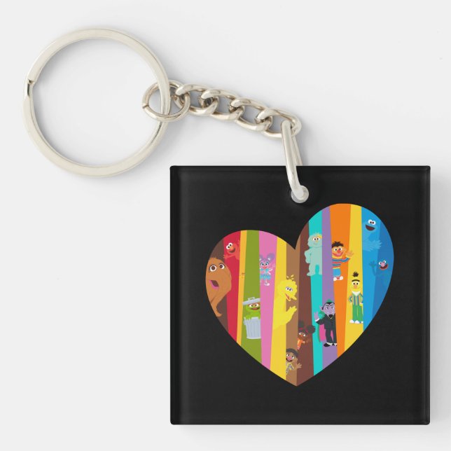 Coming Together Heart Keychain (Front)
