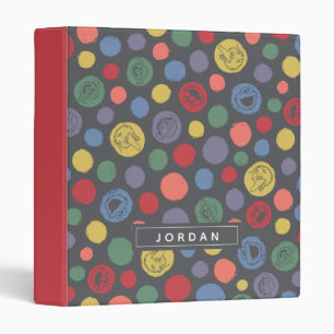 Coming Together Polka Dot Pattern 3 Ring Binder