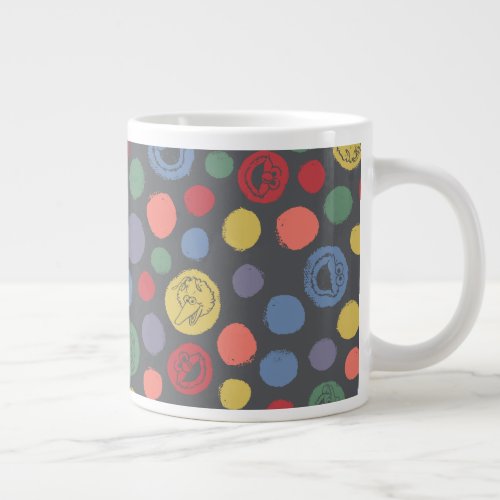 Coming Together Polka Dot Pattern Giant Coffee Mug