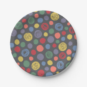 Coming Together Polka Dot Pattern Paper Plates