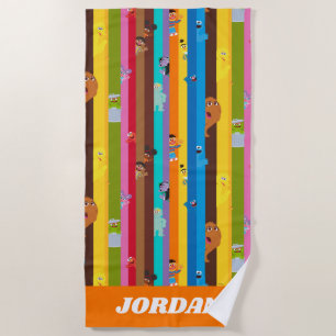 Coming Together Stripe Pattern Beach Towel