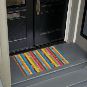 Coming Together Stripe Pattern Doormat