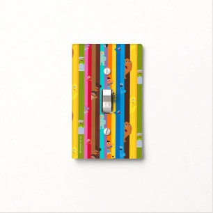 Coming Together Stripe Pattern Light Switch Cover