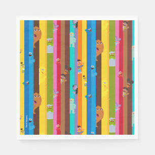 Coming Together Stripe Pattern Napkins