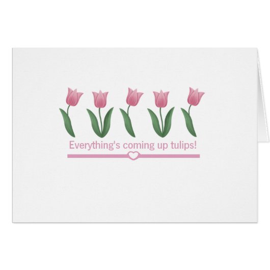 Coming Up Tulips Cards (Front Horizontal)