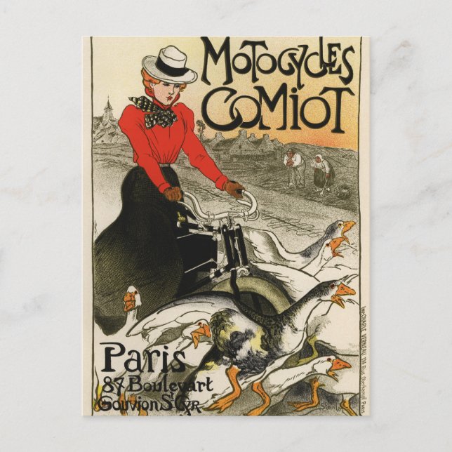 Comiot Motorcycles Postcard (Front)