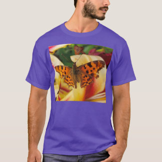 Comma butterfly in garden T-Shirt