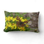 Comma Butterfly in Glacier National Park Lumbar Pillow