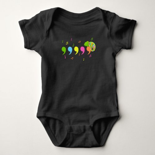 Comma Chameleon  Lizard Reptiles Baby Bodysuit