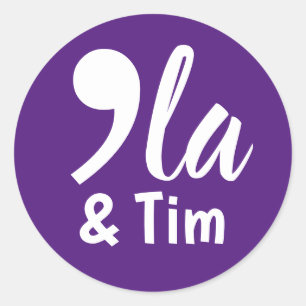 Comma Kamala and Tim 2024 Classic Round Sticker