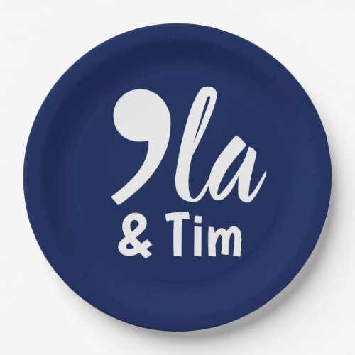 Comma Kamala and Tim 2024 Paper Plates