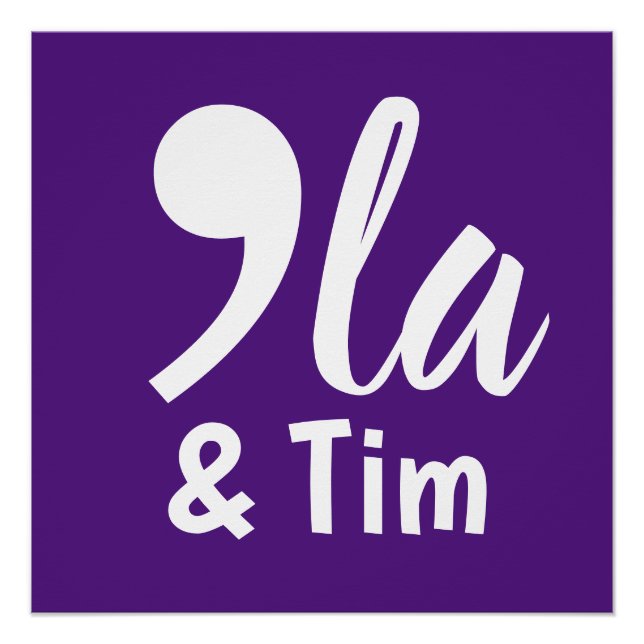 Comma Kamala and Tim 2024 Poster (Front)