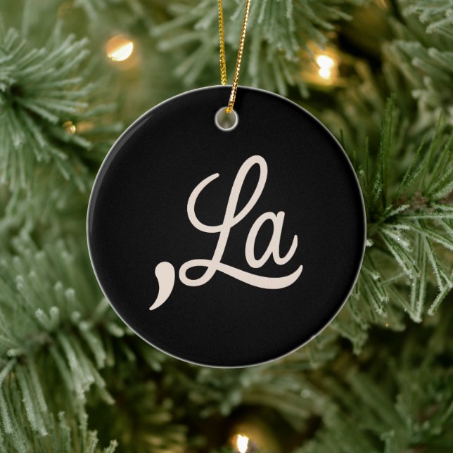 Comma La 2024 For President Election Funny Kamala Ceramic Ornament (Tree)