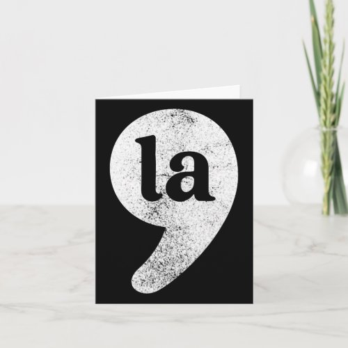 Comma La  Card