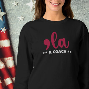 Comma la & Coach-Harris Walz Women's Dark Sweatshirt