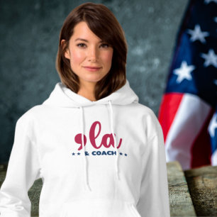 Comma la & Coach-Kamala Harris Tim Walz Women's  Hoodie
