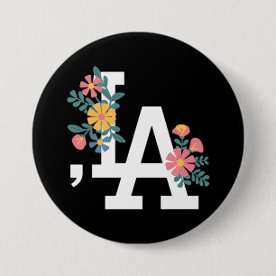 Comma la Floral Kamala Harris For President 2024 Button