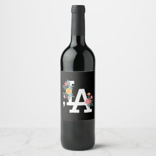 Comma la Floral Kamala Harris For President 2024 Wine Label