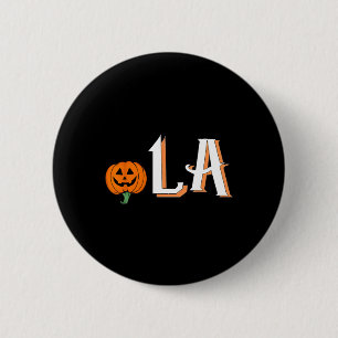 Comma La Funny Kamala Harris 2024 Halloween Pumpki Button