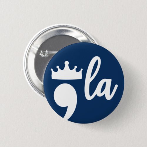 Comma La Harris Punctuation Mark With Crown 2024 Button