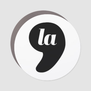 Comma La - Kamala Black Car Magnet